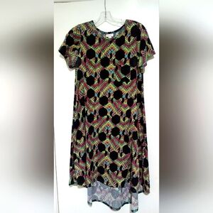 Like New Lularoe OUT-OF-PRINT DISNEY CARLY DVC RARE Vintage LOOK Disney XS